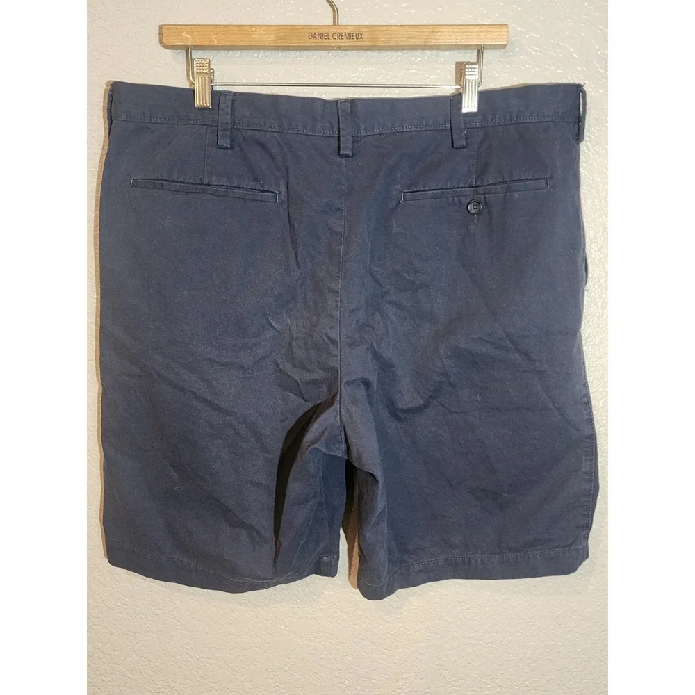 Banana‎ Republic Men's Chino Shorts, Navy Blue, Size 38x9.5, Flat Front, Cotton